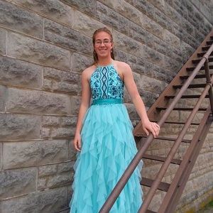 Teal Prom Dress